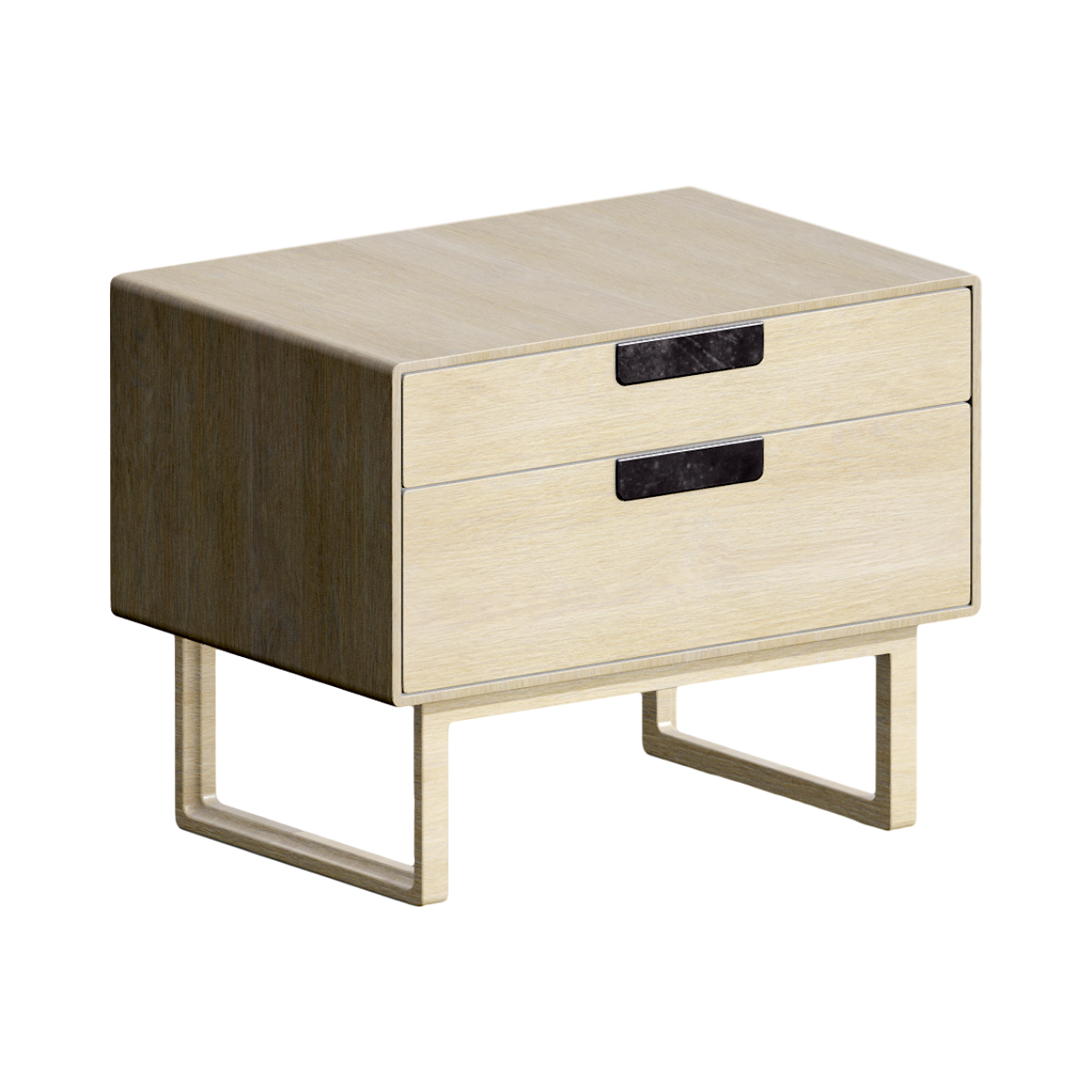 European and American solid wood simple bedside table