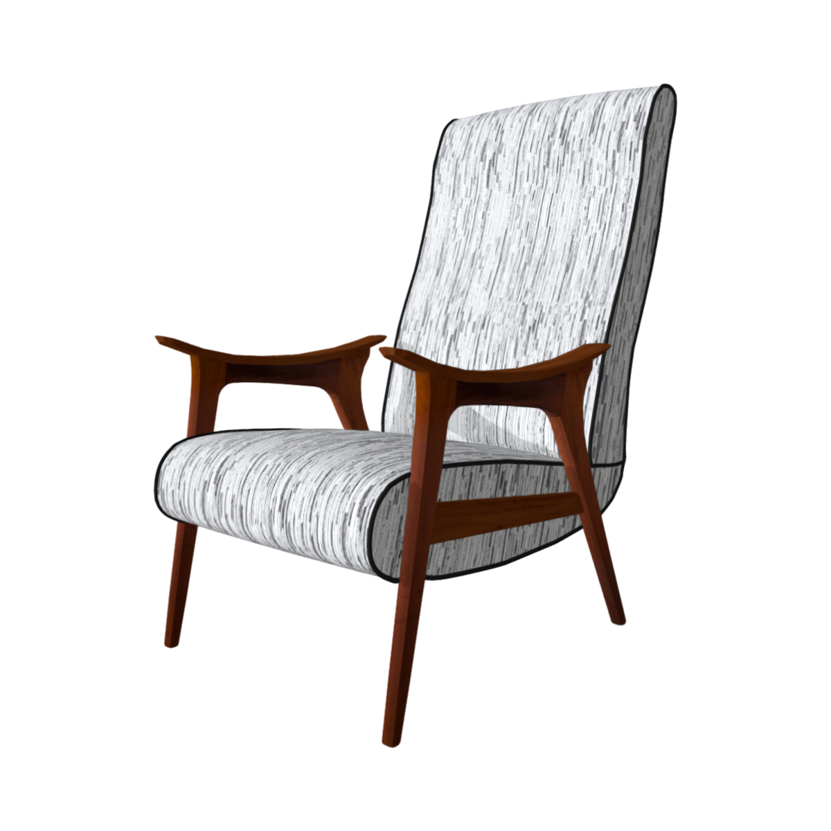 Twentieth Century Velvet Navia Armchair