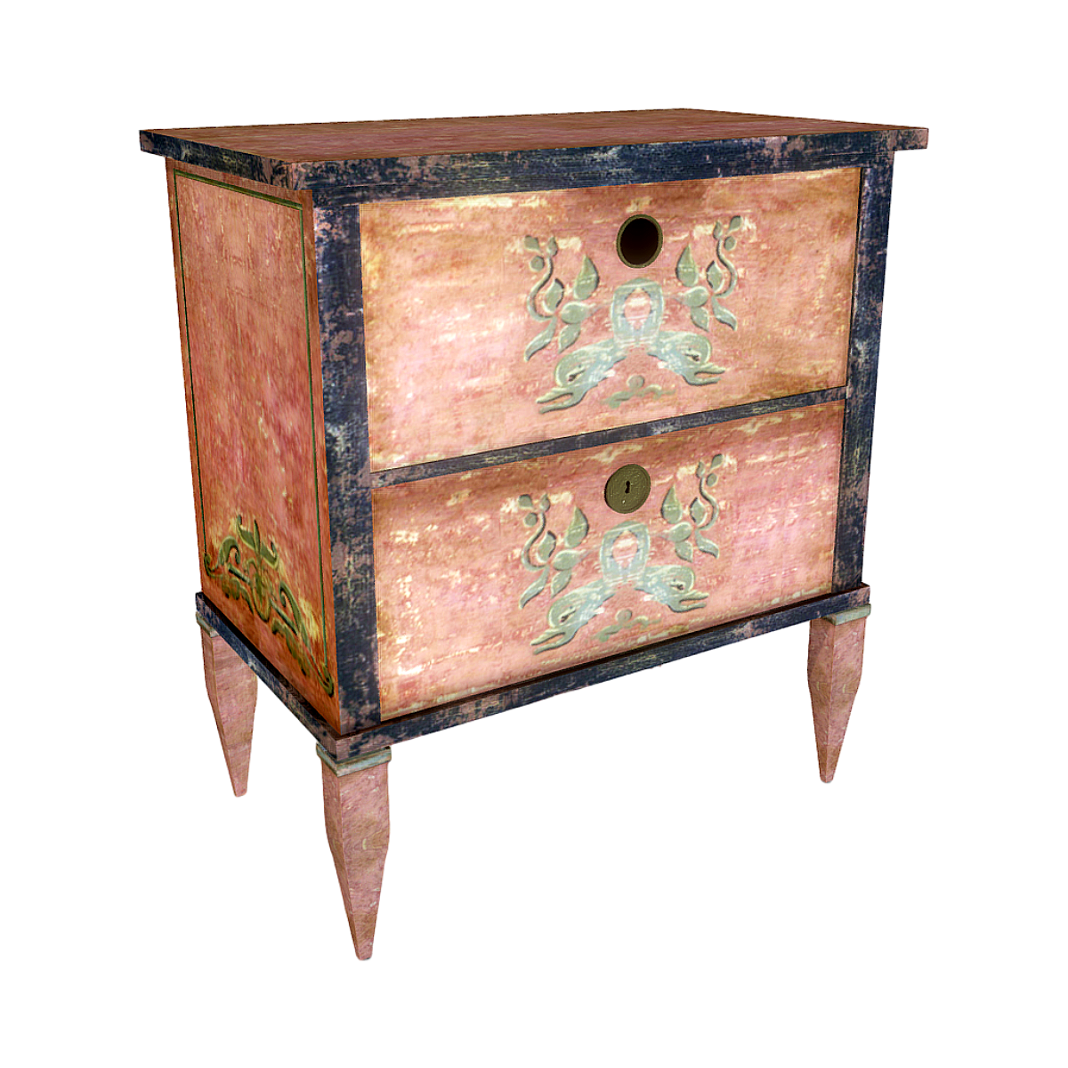 Eighteenth Century British Classical Style Bedside Cabinet