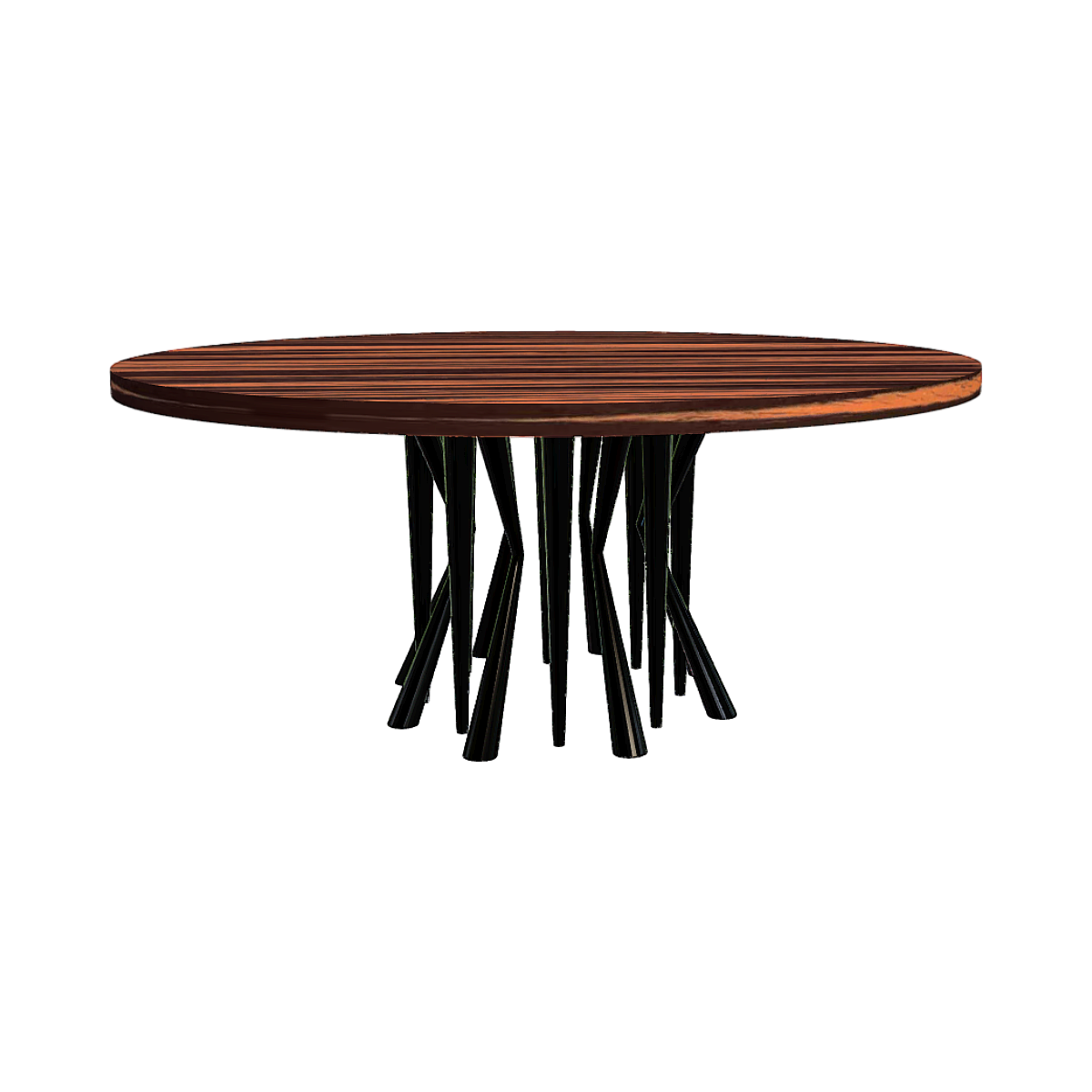 Modern wind spruce wood round dining table