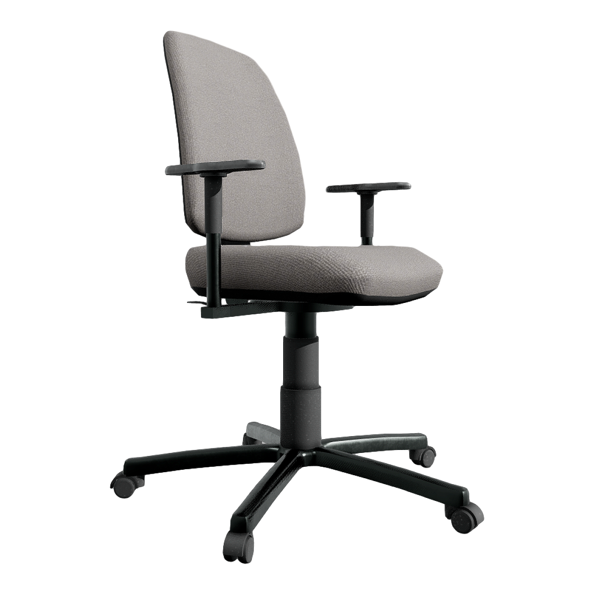 Modern gray cotton cloth mobile office chair