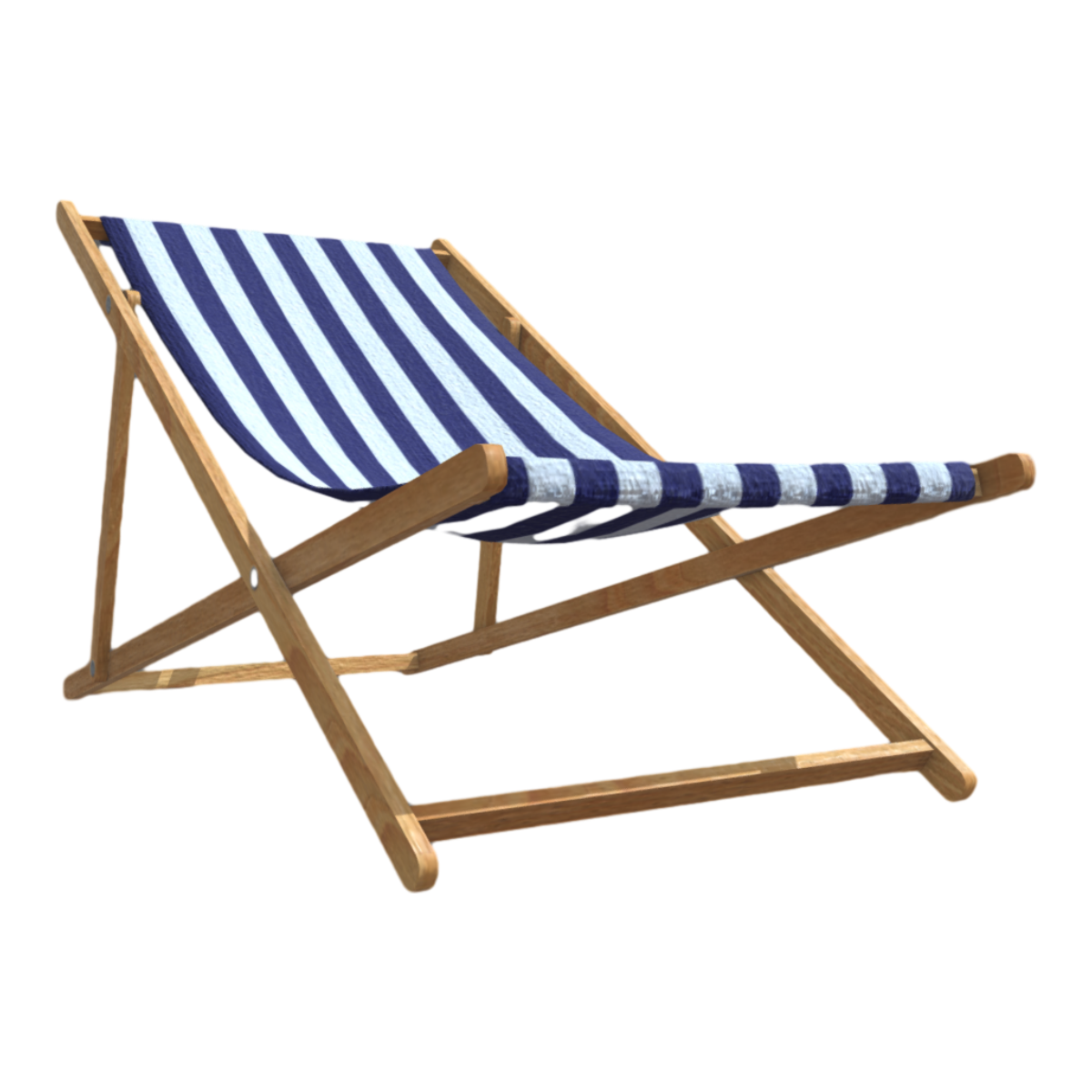 Simple canvas folding beach lounger