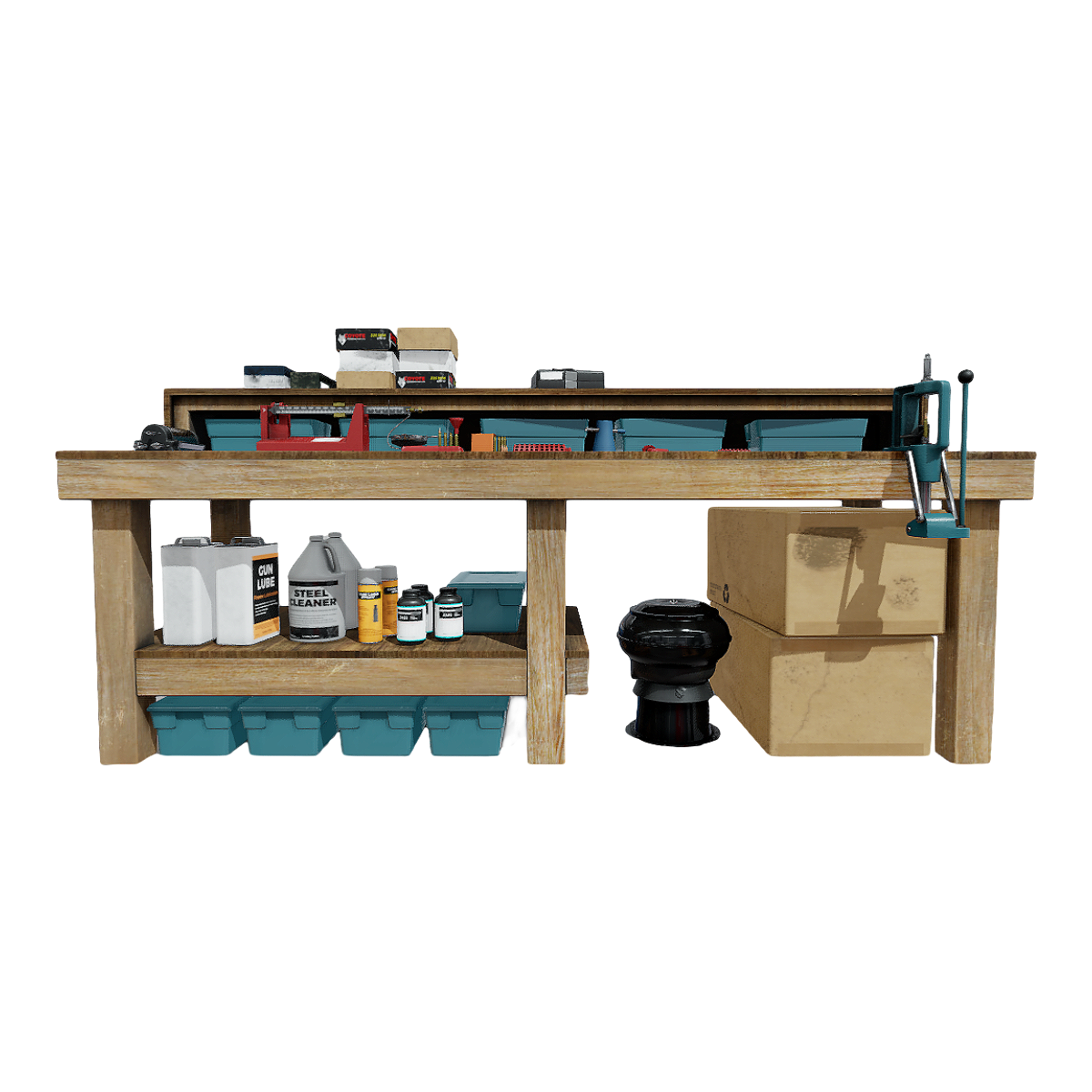 Real Ammunition Loading Work Table