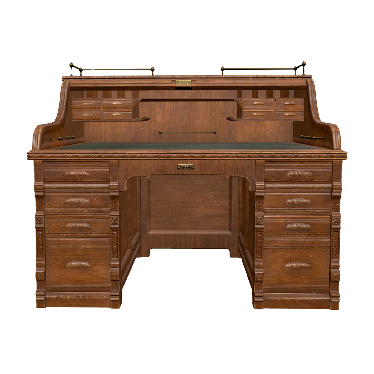 19th Century English Acacia Wood Service Counter