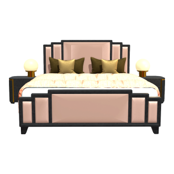 English Modern Light Luxury Bedroom Double Bed