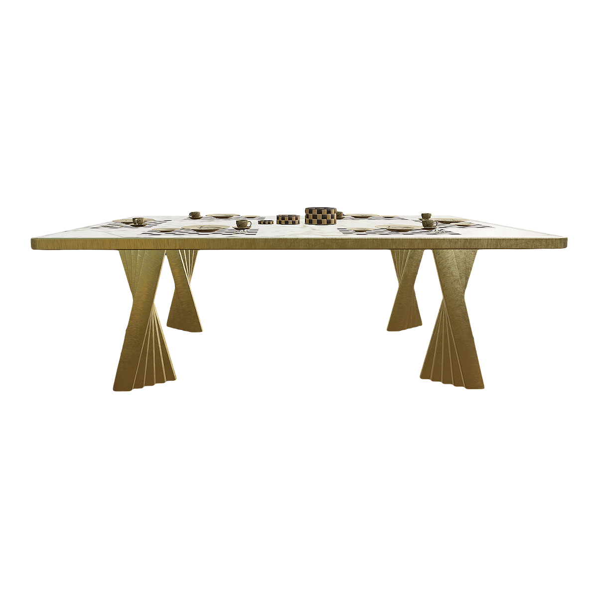 British Noble Luxury Marble Dining Table