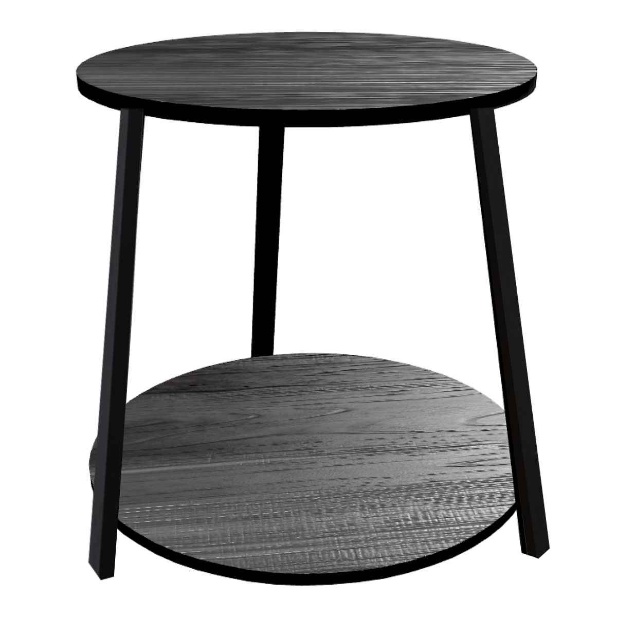 English-style simple double-layer ebony table