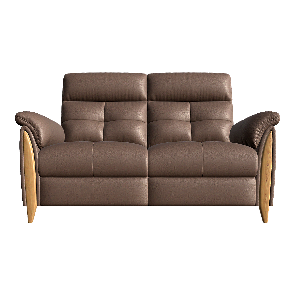 American Style Apartment Leather Green Sofa