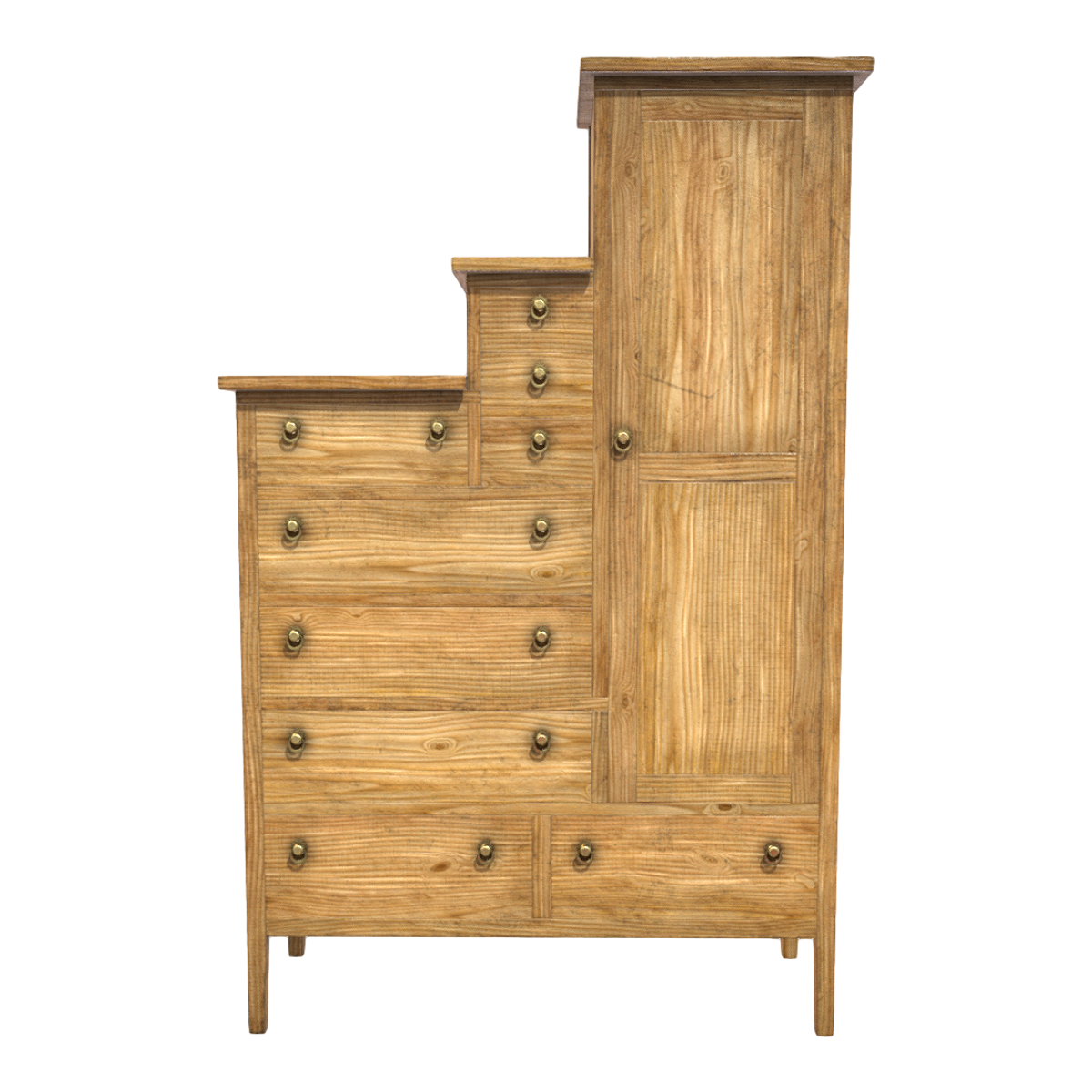 European-style creative birch multi-function storage cabinet