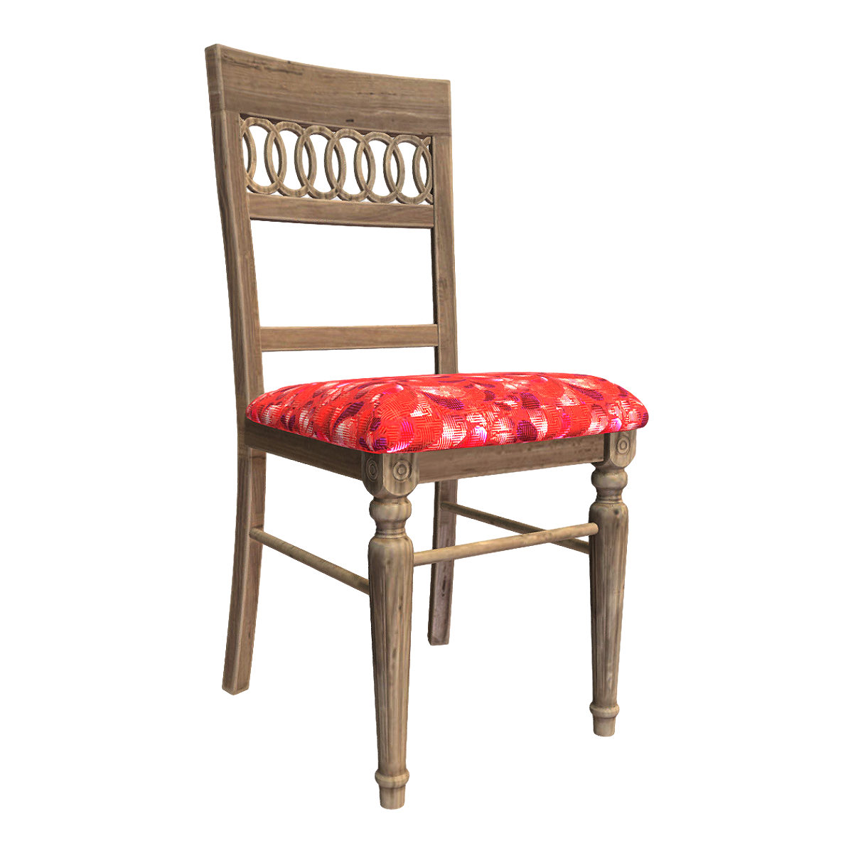 Classic English Style Ash Cushion Chair