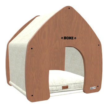 Simple Cabin-shaped White Cotton Silk Pet Nest