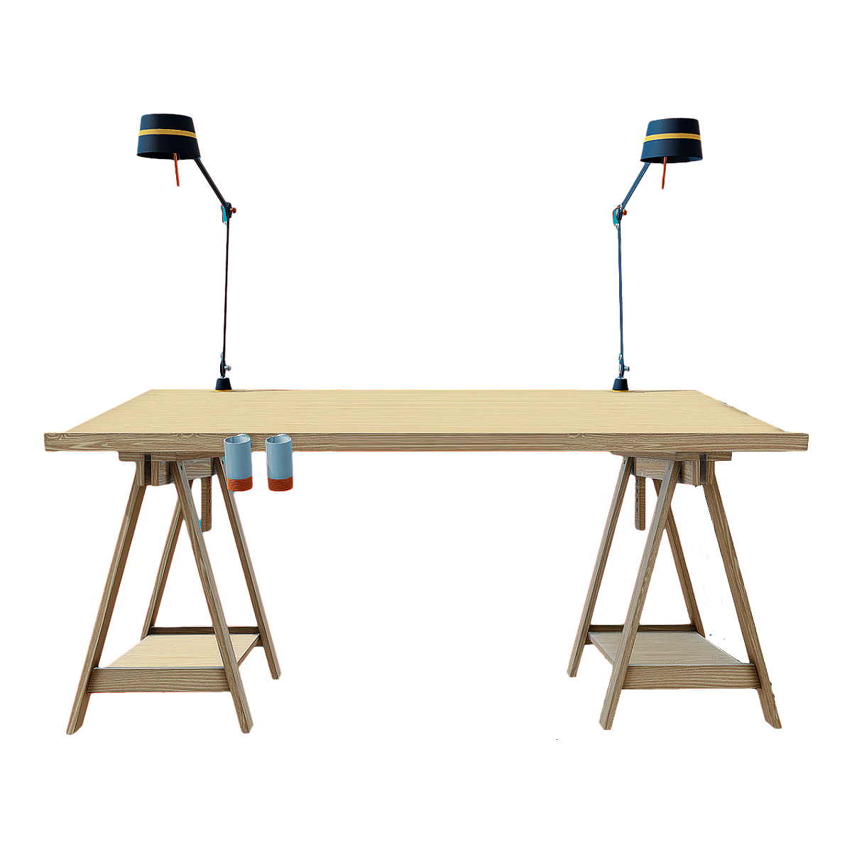 Solid Wood Drawing Table for Modern Style Studio Painting