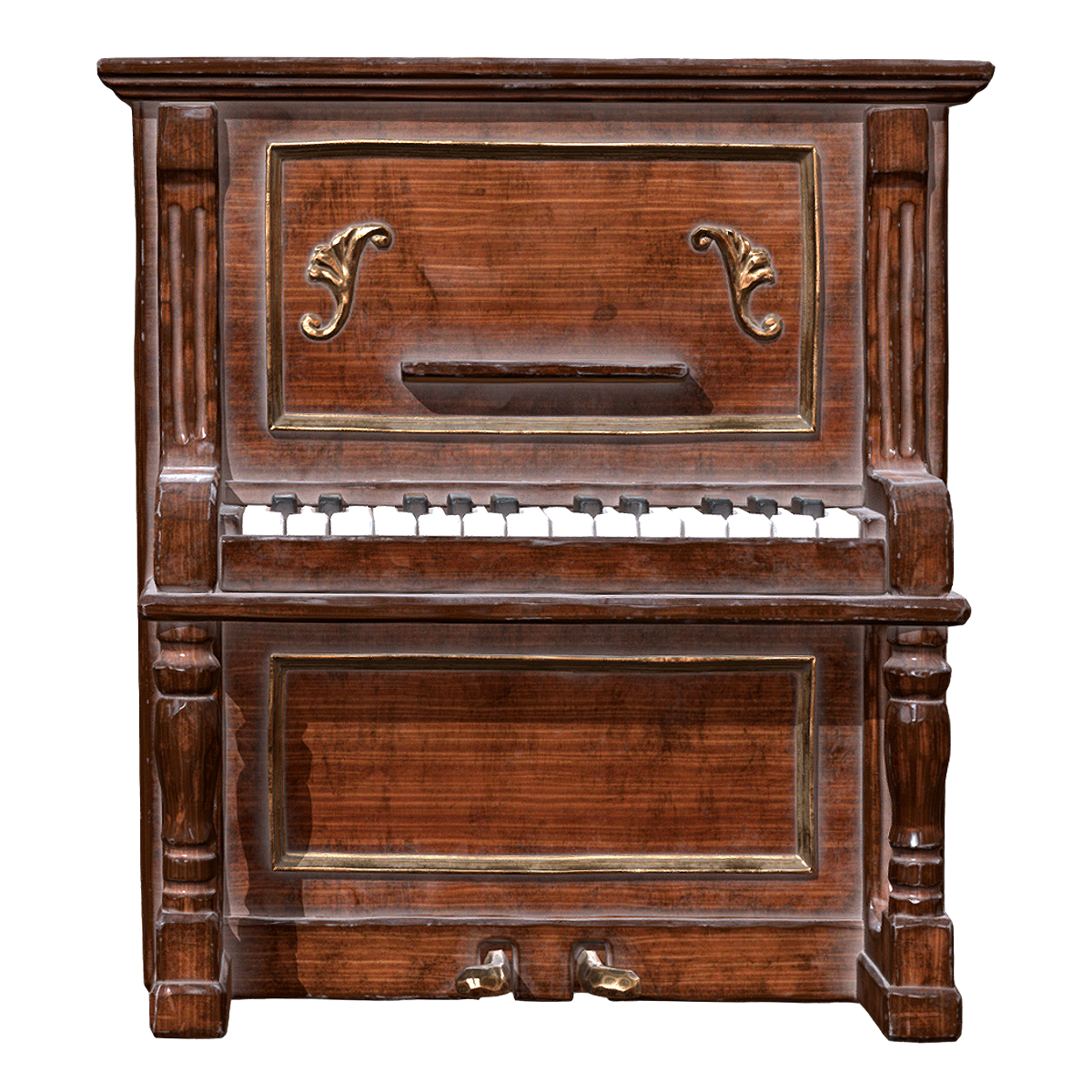 Nineteenth Century Antique Children's 14 Keys Piano