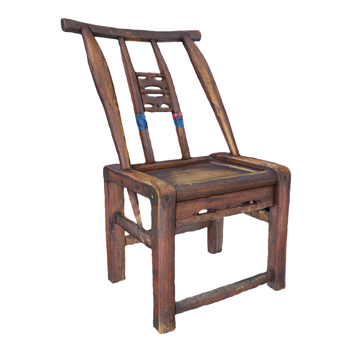 Vintage Chinese 80 s Bamboo Chair Stool