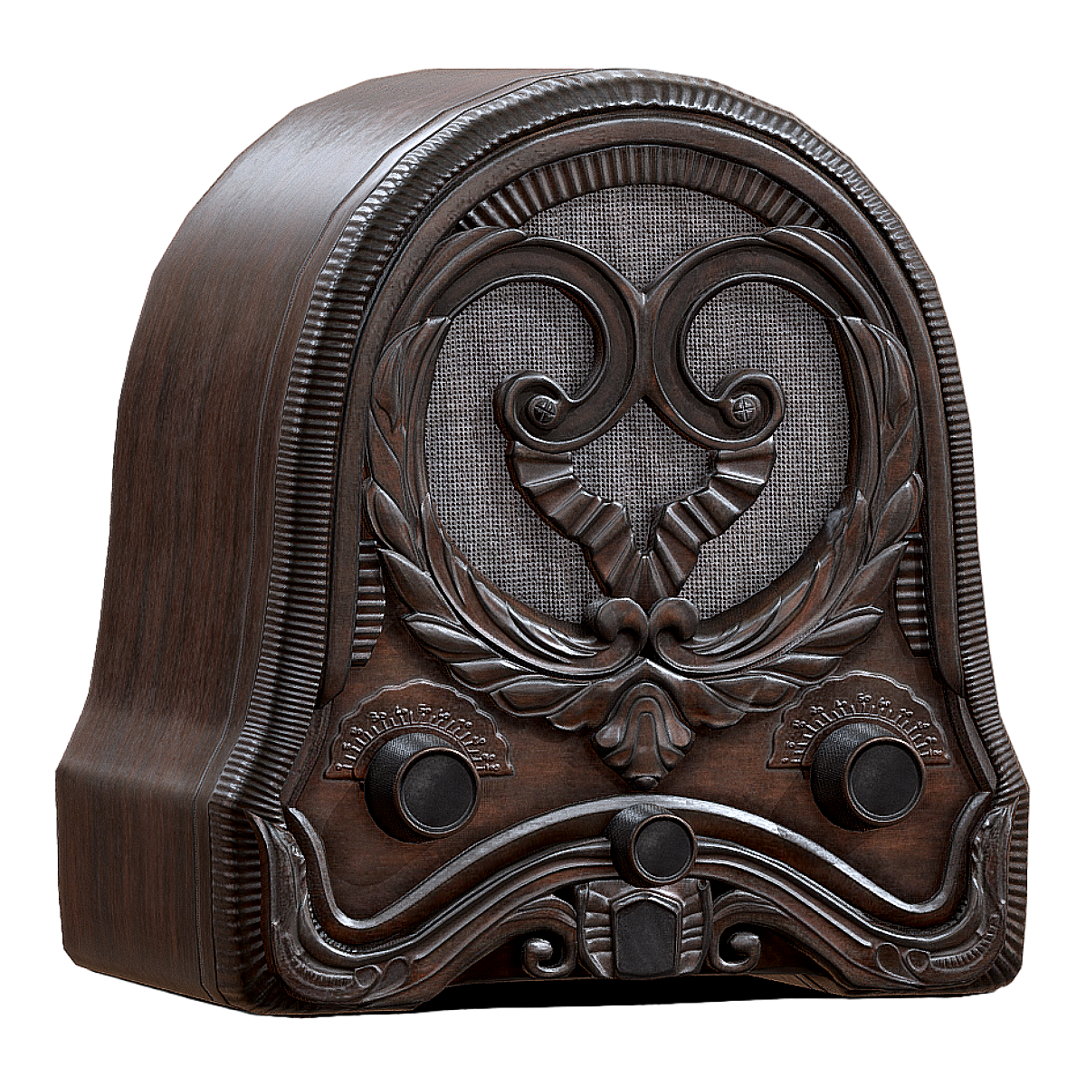 British retro 30 s wooden radio