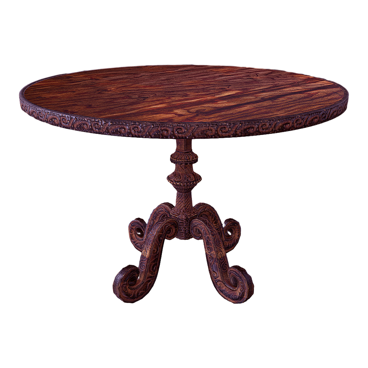 Vintage Victorian spades garden round table