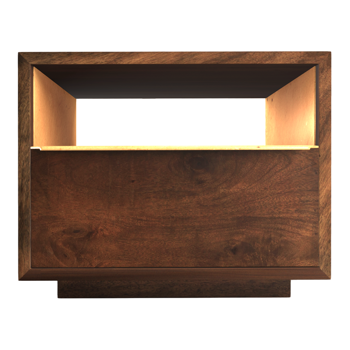 European-style classic simple wind mango wood bedside table