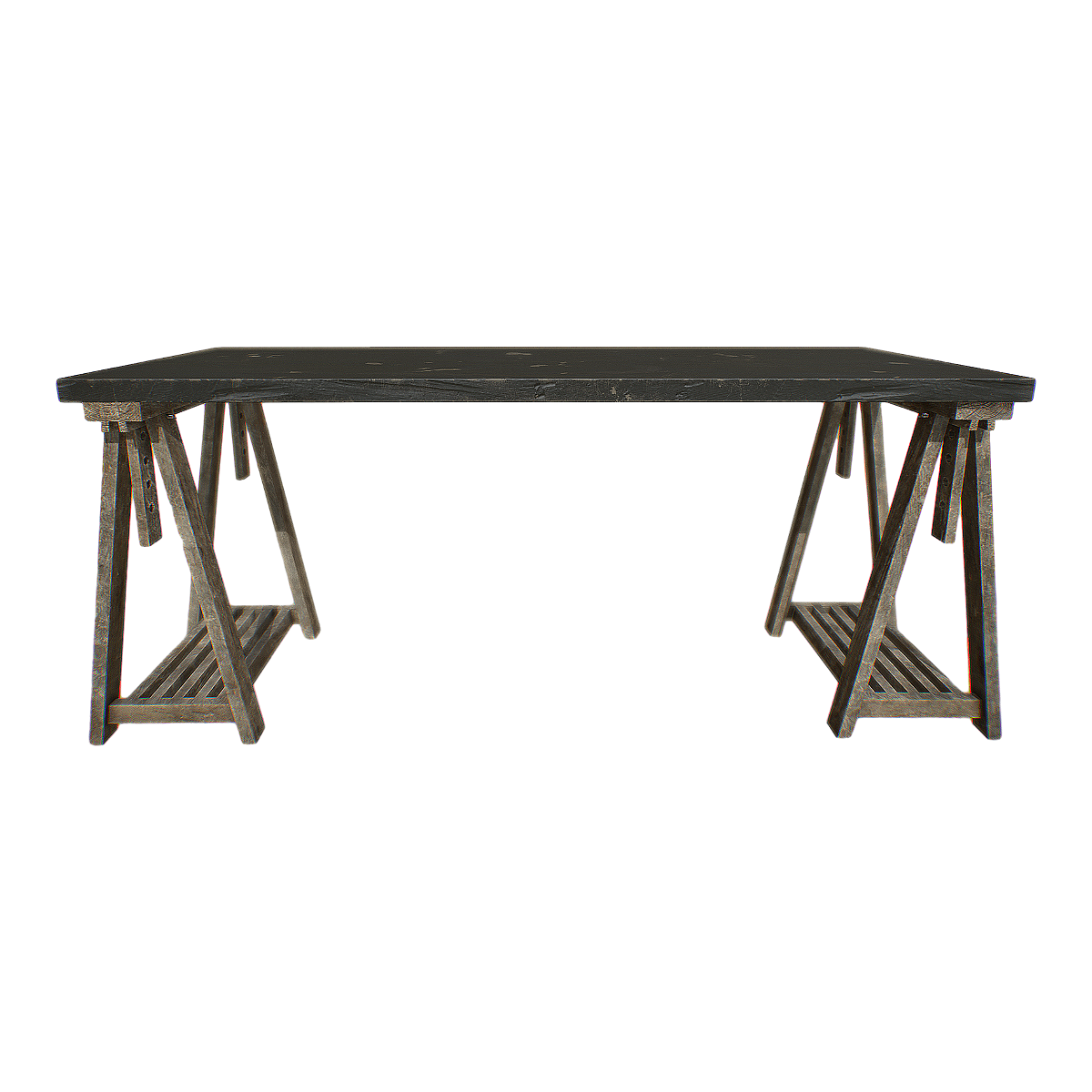 Western-style creative ebony removable learning long table