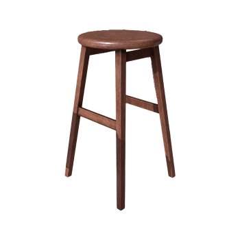 European-style classic wind spruce wood bar high stool