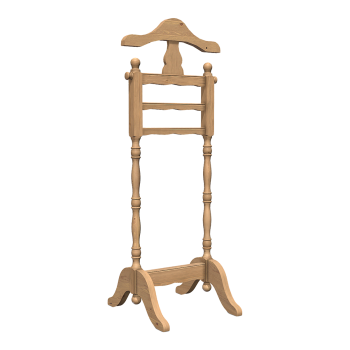 British style retro birch coat rack