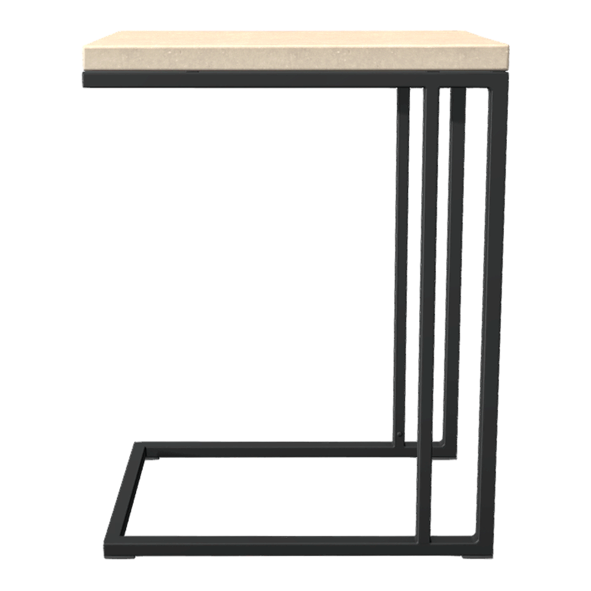European Style Creative Design Metal Granite Side Table