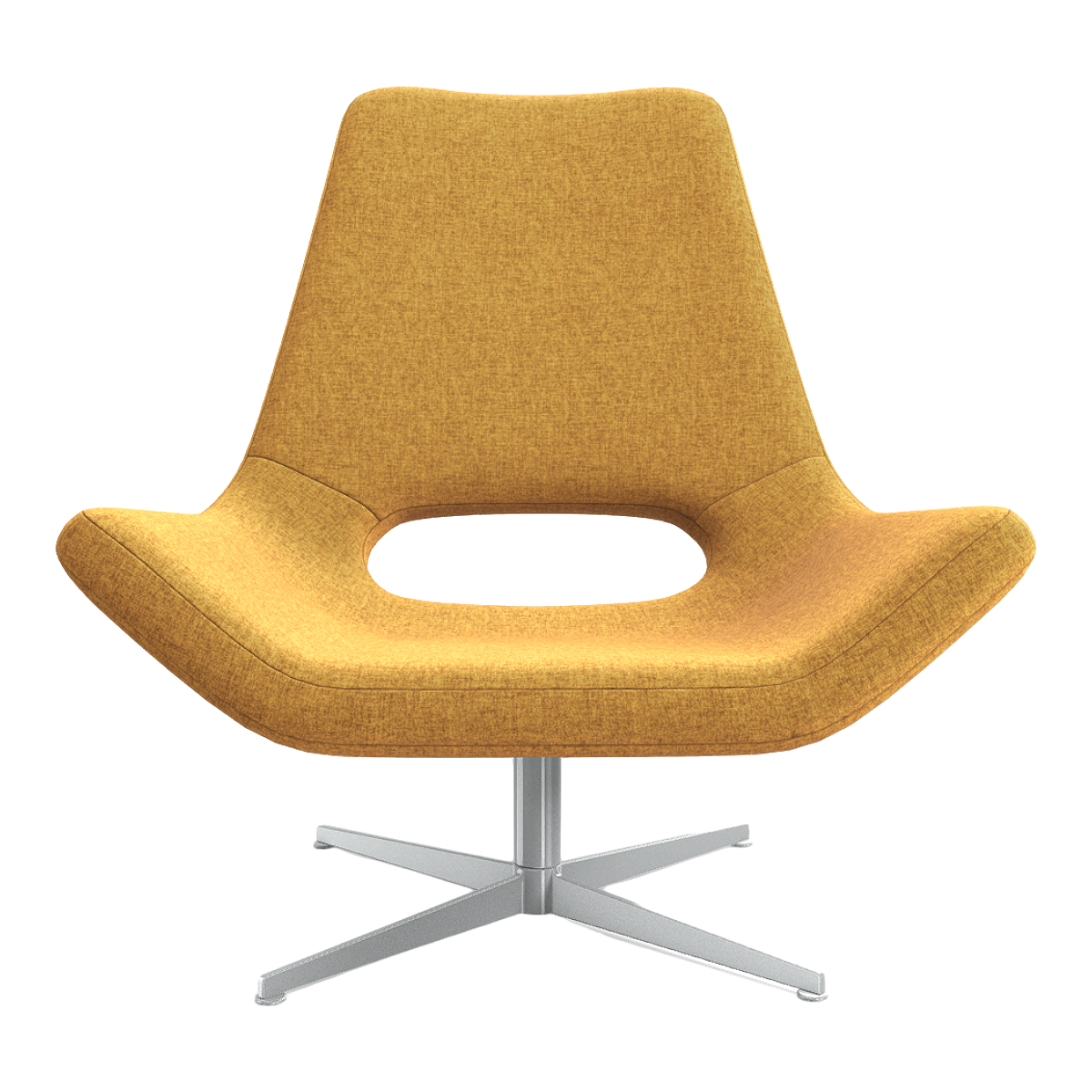 European style creative design corn yellow cotton wool office swivel chair