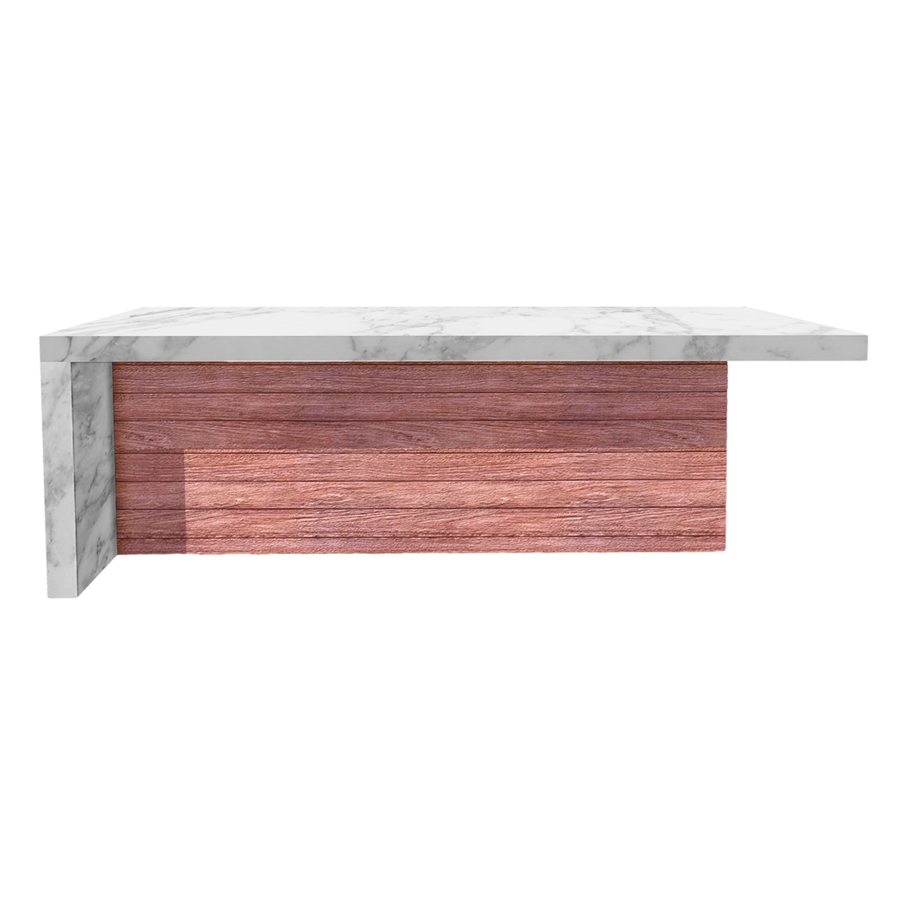 European Style Modern Style Restaurant Marble Oak Corner Dining Table