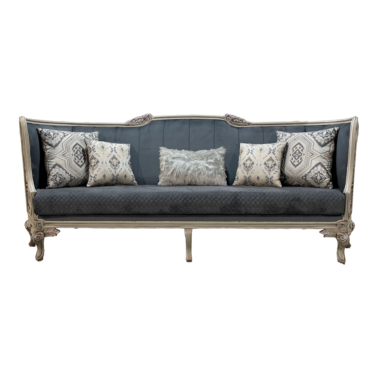 Saudi Crown Prince Noble Luxury Leather Wide Sofa