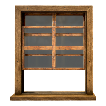 European-style rural wild style wooden house oak glass floor-to-ceiling windows