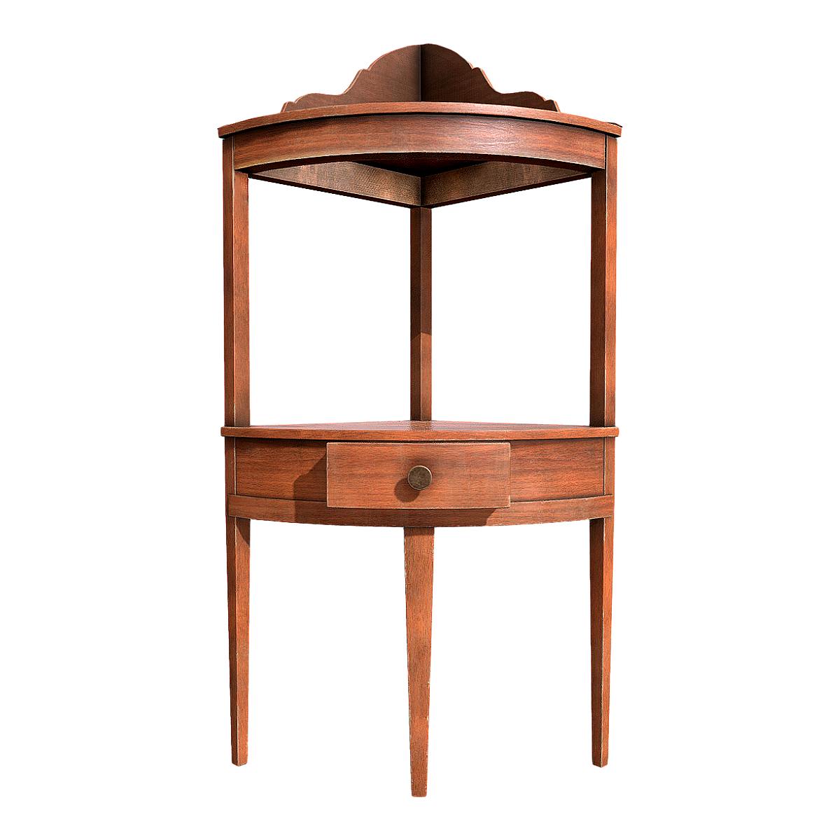 Nineteenth Century British Walnut Corner with Drawers