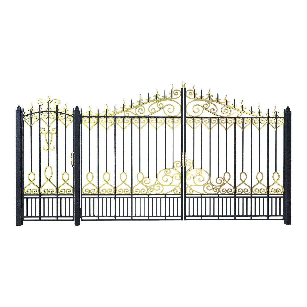 British style retro style brass courtyard door