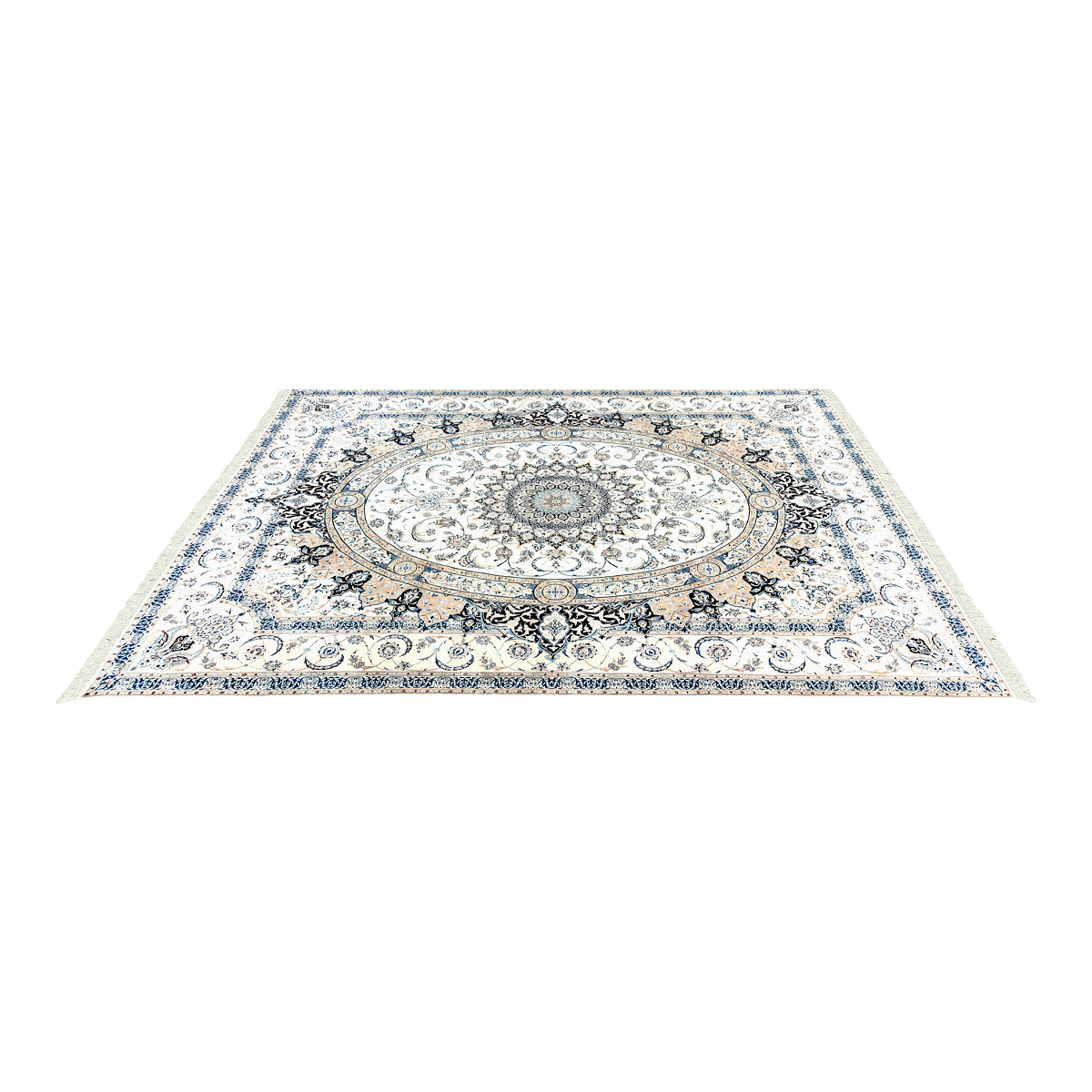 Persian Exquisite Iranian Nairn Wool White Carpet