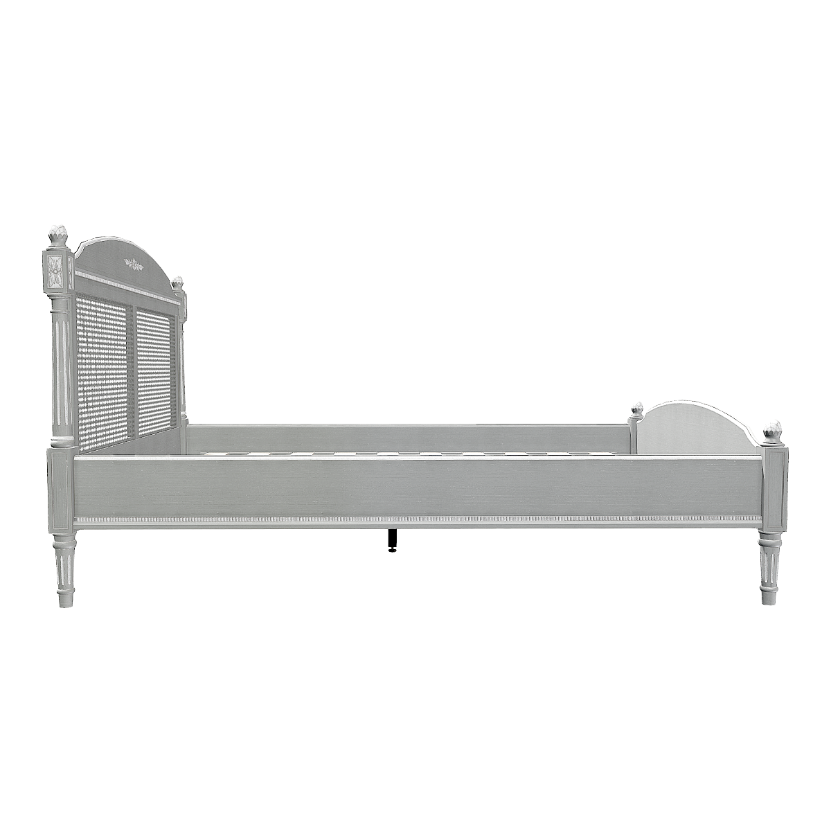 British Style Retro Style Wooden Skeleton Bedroom Single Bed