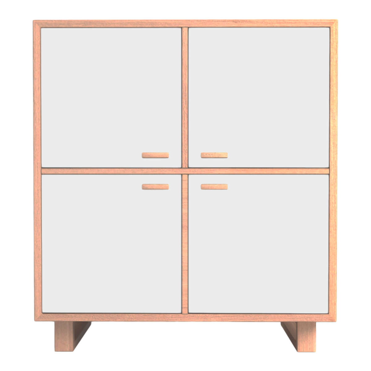 Nordic Style Simple Style Large Ash Wood Locker