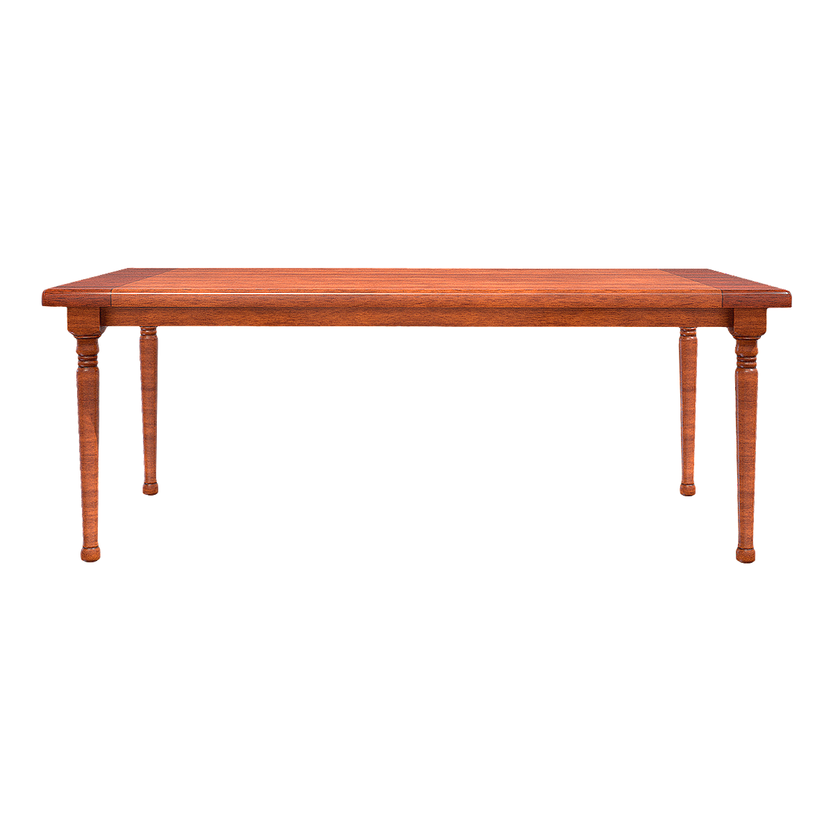 Chinese retro style walnut square long dining table