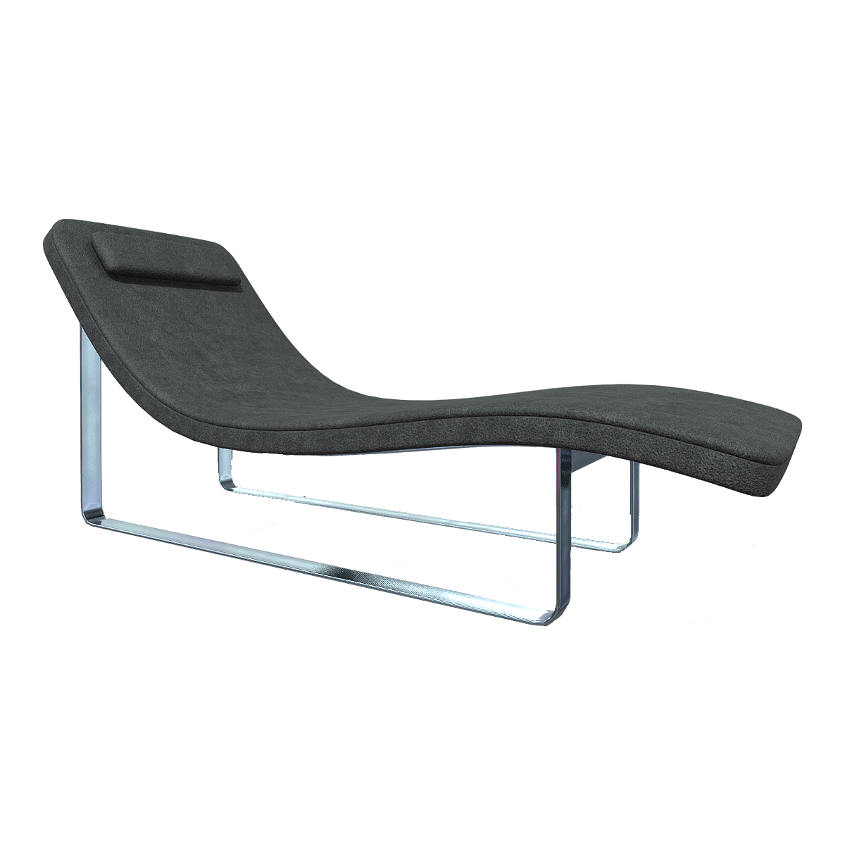 British Style Modern Style dark gray Cotton Lint Fabric Chaise