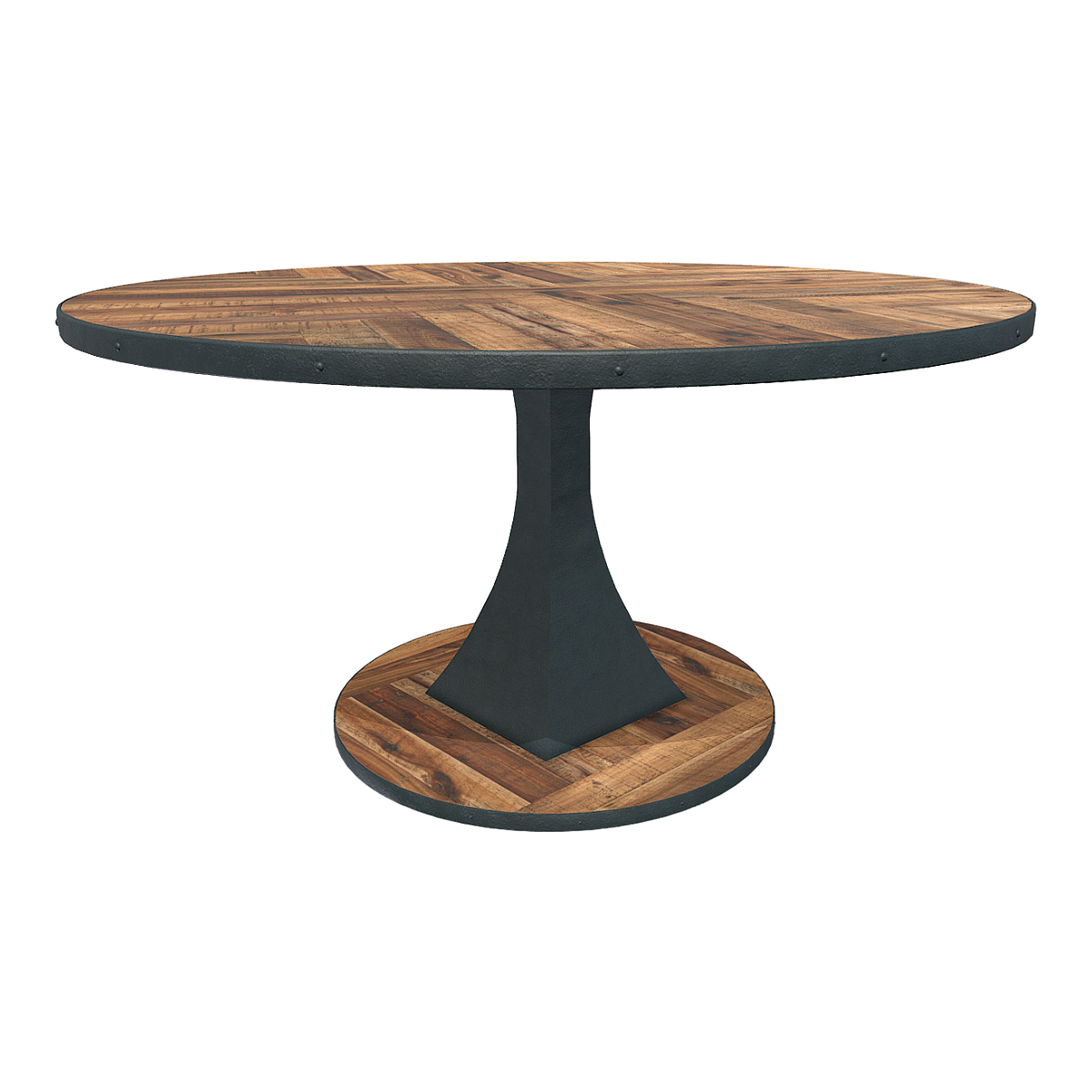 American style modern style cafe composite wood round table