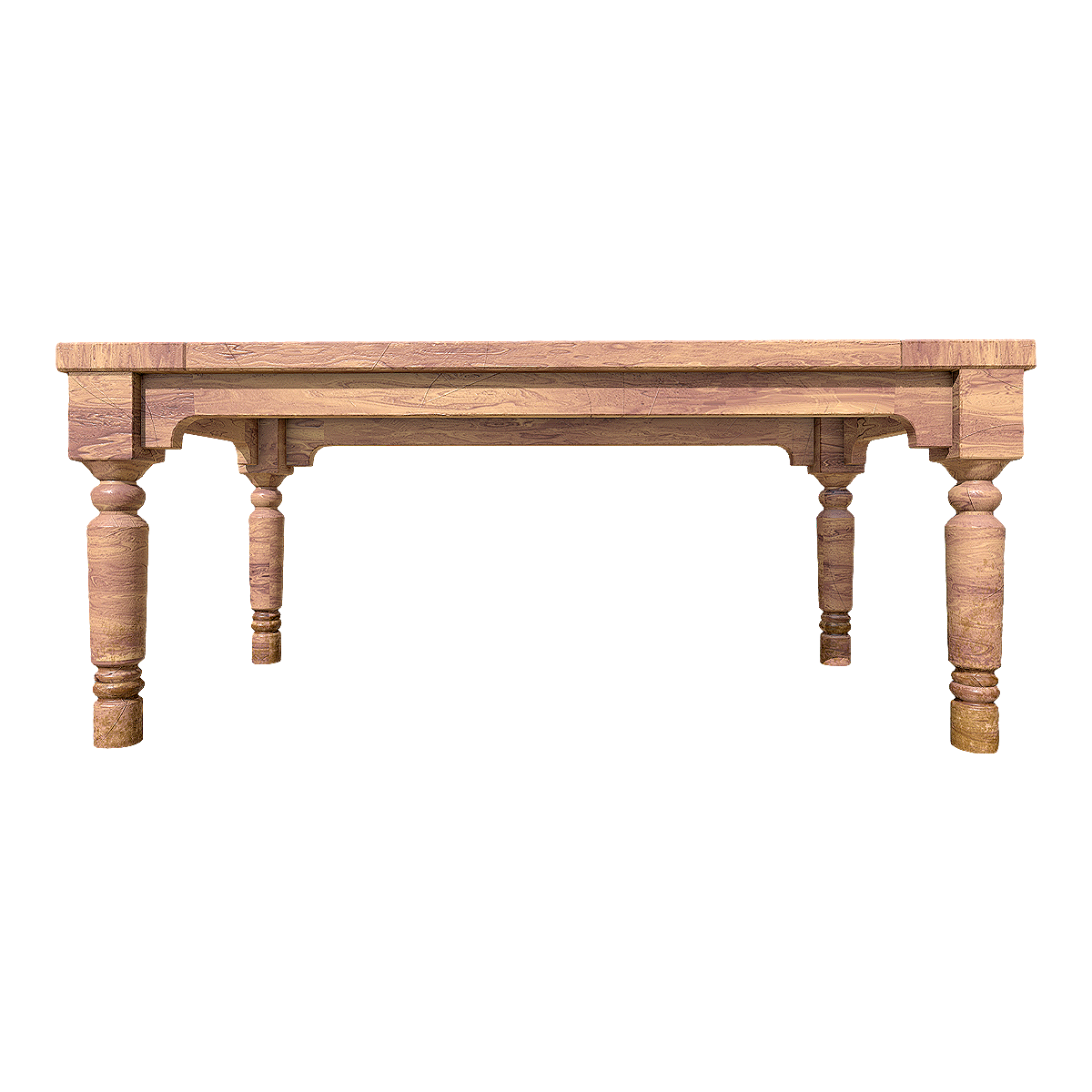 British style vintage Chinese fir dining table