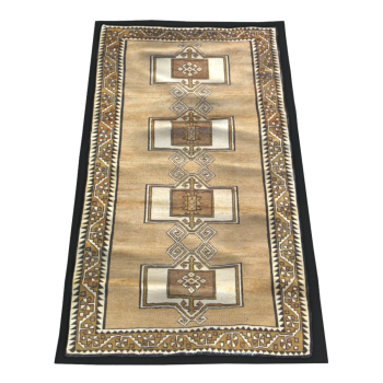 Middle Eastern Iranian Kazan Style Fine-Painted Wool Long Carpet