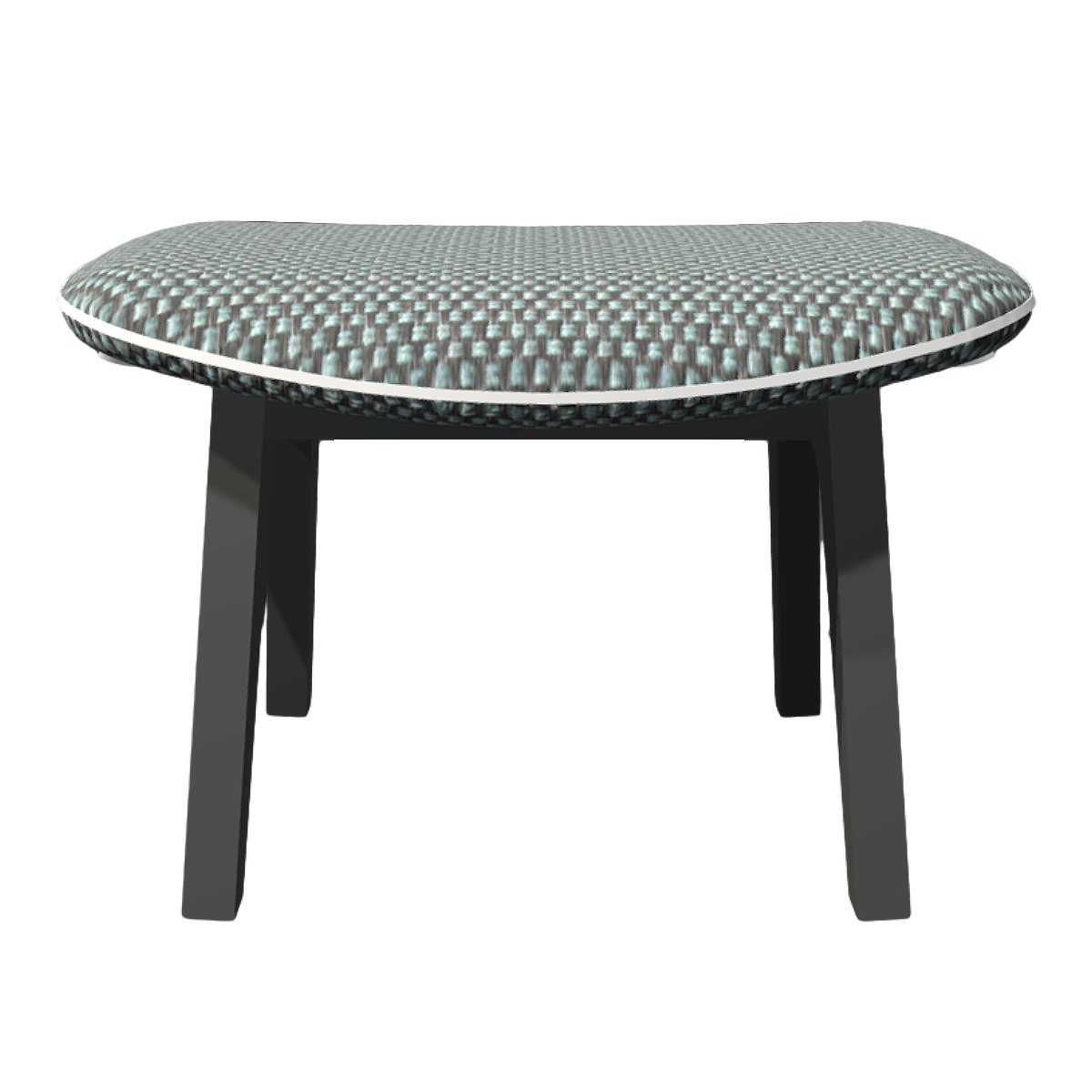 French modern gray fabric cushion low stool