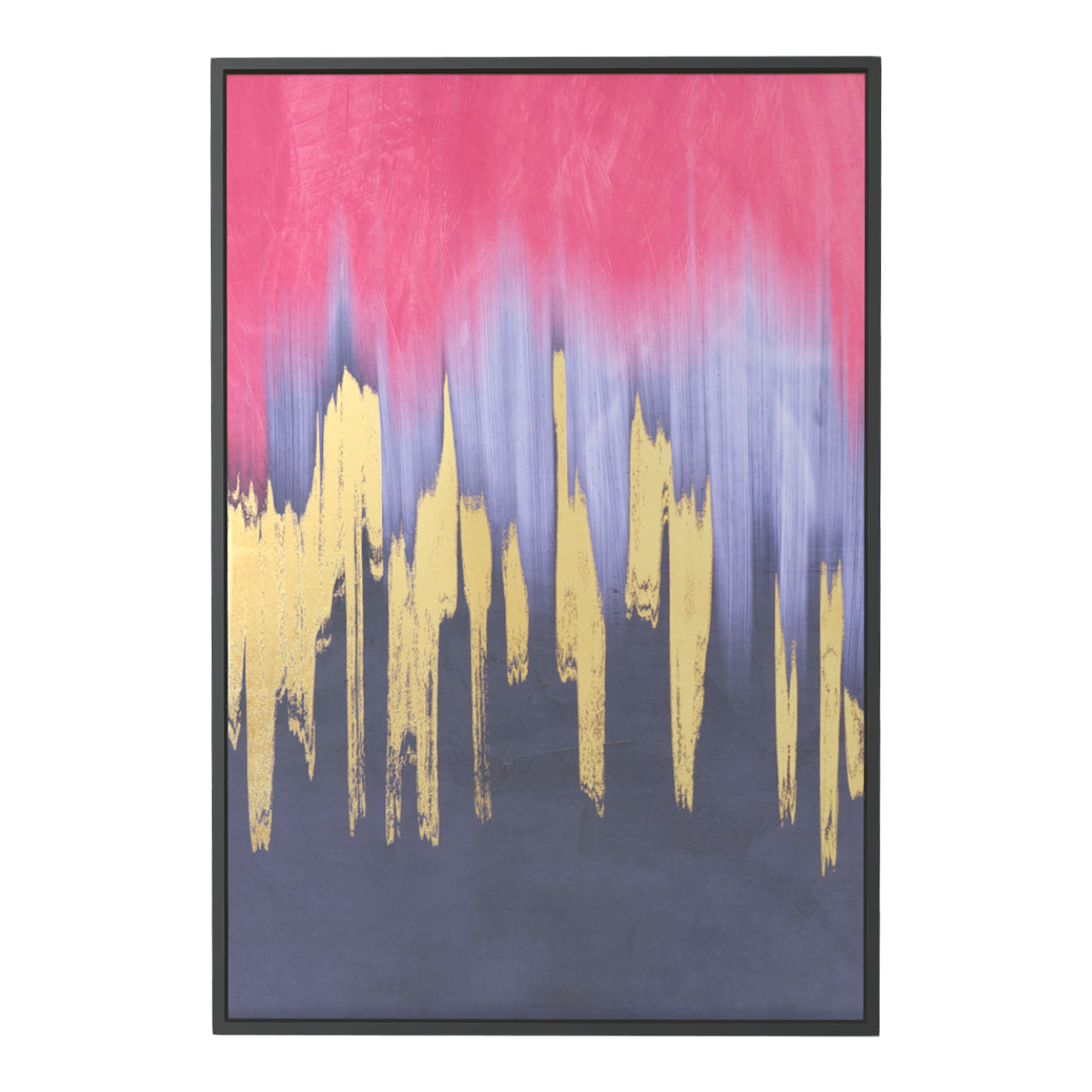 Nordic abstract wind hand-painted color canvas art multi-color painting