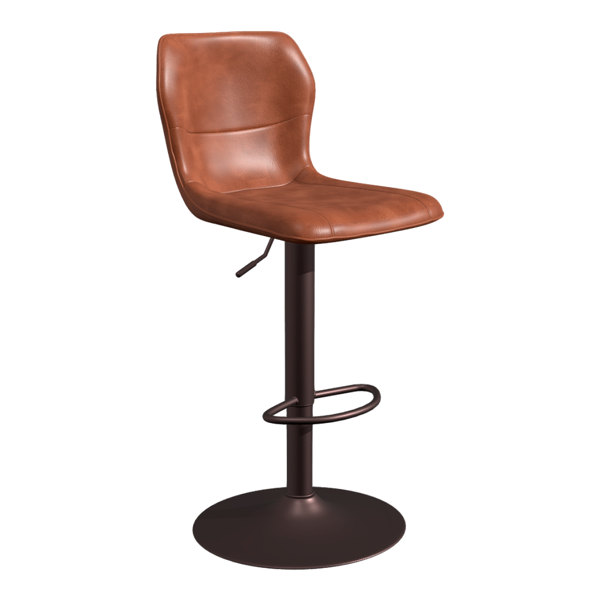 American Bar Modern Style Leather Cushion High Foot Bar Chair