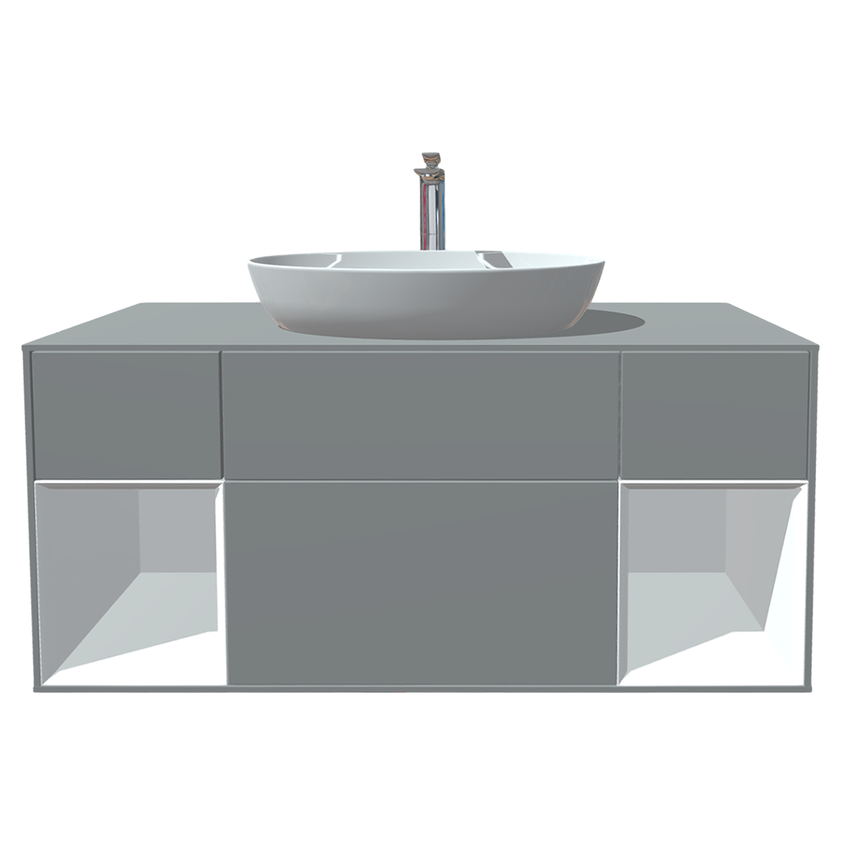 Nordic Style Modern Style Wooden Art Ceramic Sink Drawer Cabinet