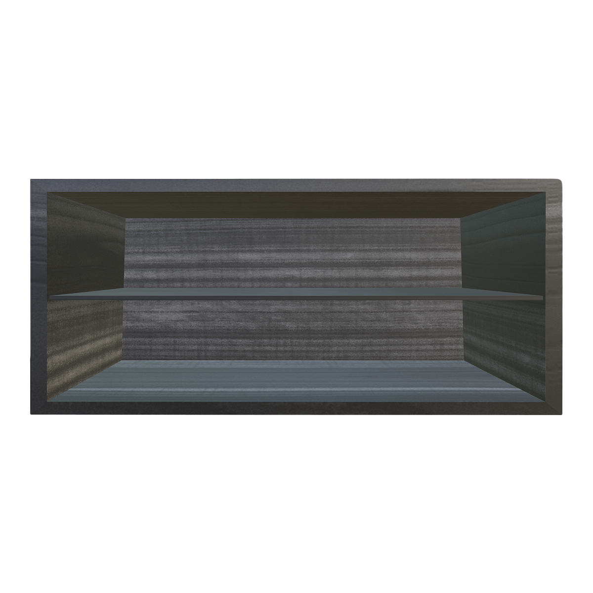 French Modern Ebony Double-Layer Floor-Standing Long Cabinet