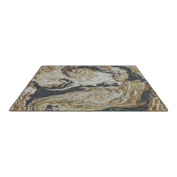 Italian Creative Design Wool Watercolor Ink Painting Carpet