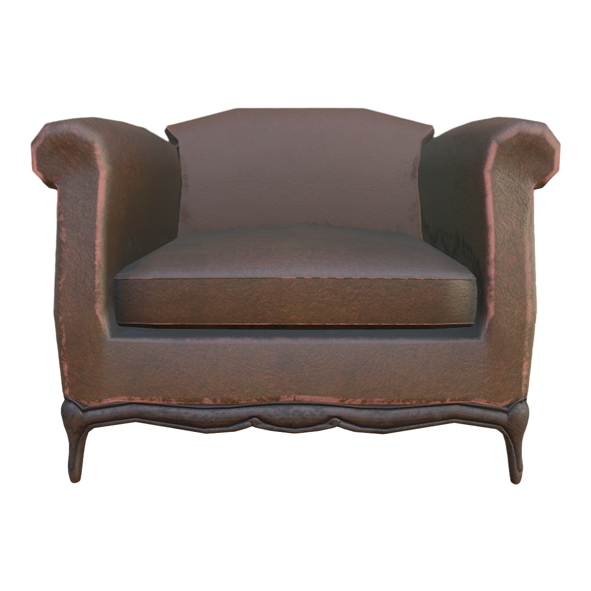50 s British style retro style leather sofa armchair