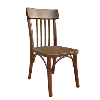 Nordic modern classic style mahogany back dining chair