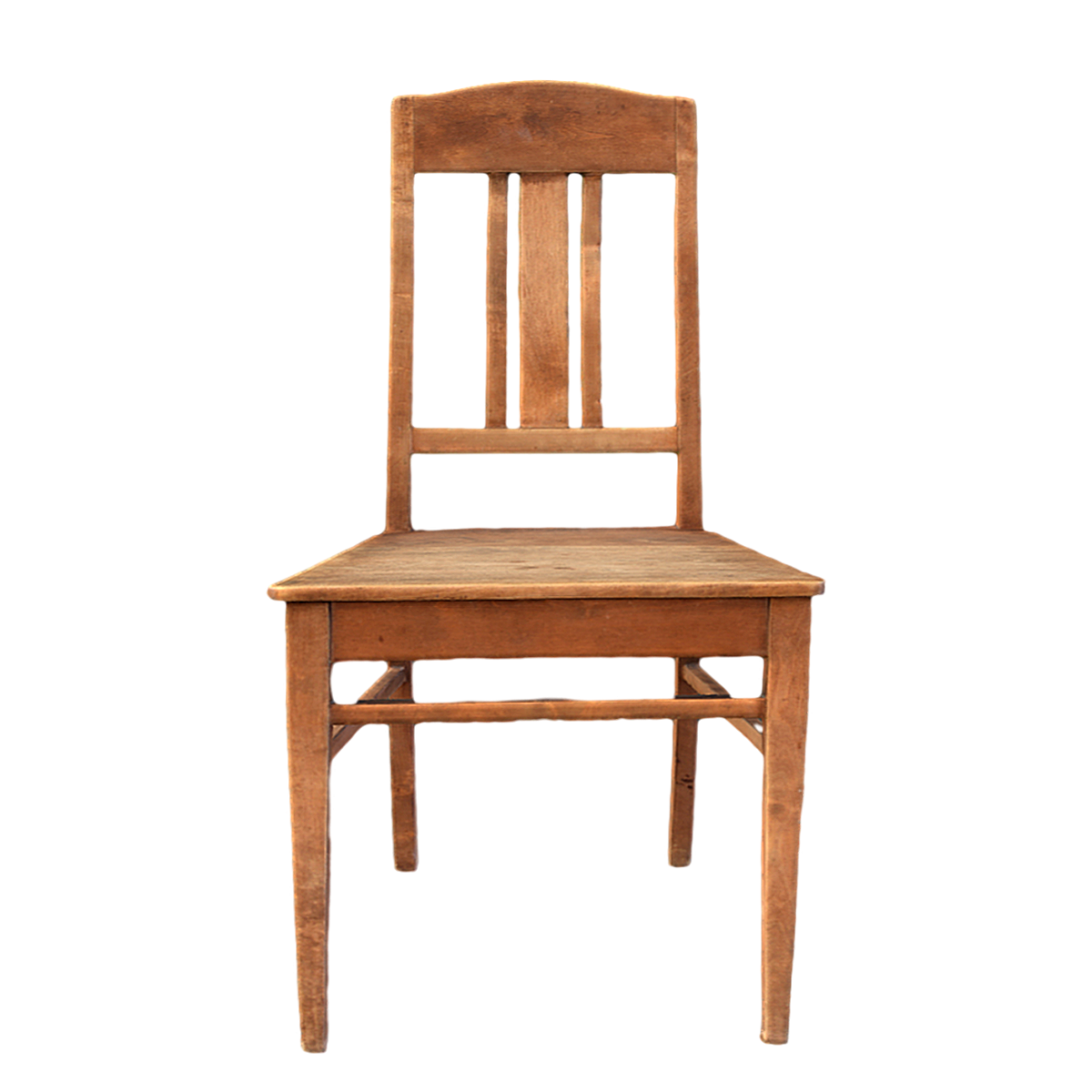 Pastoral Classic Style Old Oak Backrest Chair