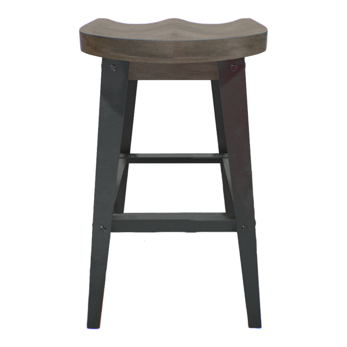 American Modern Style Black Walnut Cafe High Chair