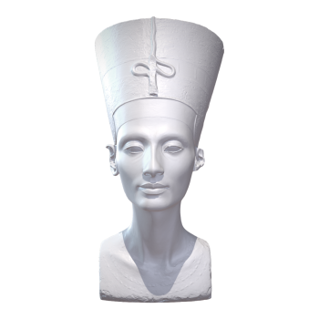 Plaster statue of Nefertiti (Queen of Pharaoh Akhenaten of Egypt)